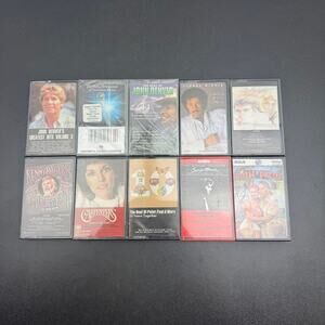 Cassette Tapes Lot of 10 - Denver Streisand Manilow Air Supply Carpenters